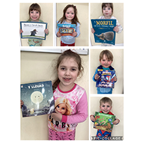 Casgliad o luniau o plant ar Dydd Gŵyl St David's Day & World Book Day 202